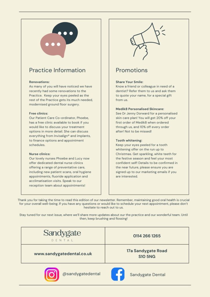 Read Our Latest Newsletter | Sandygate Dental